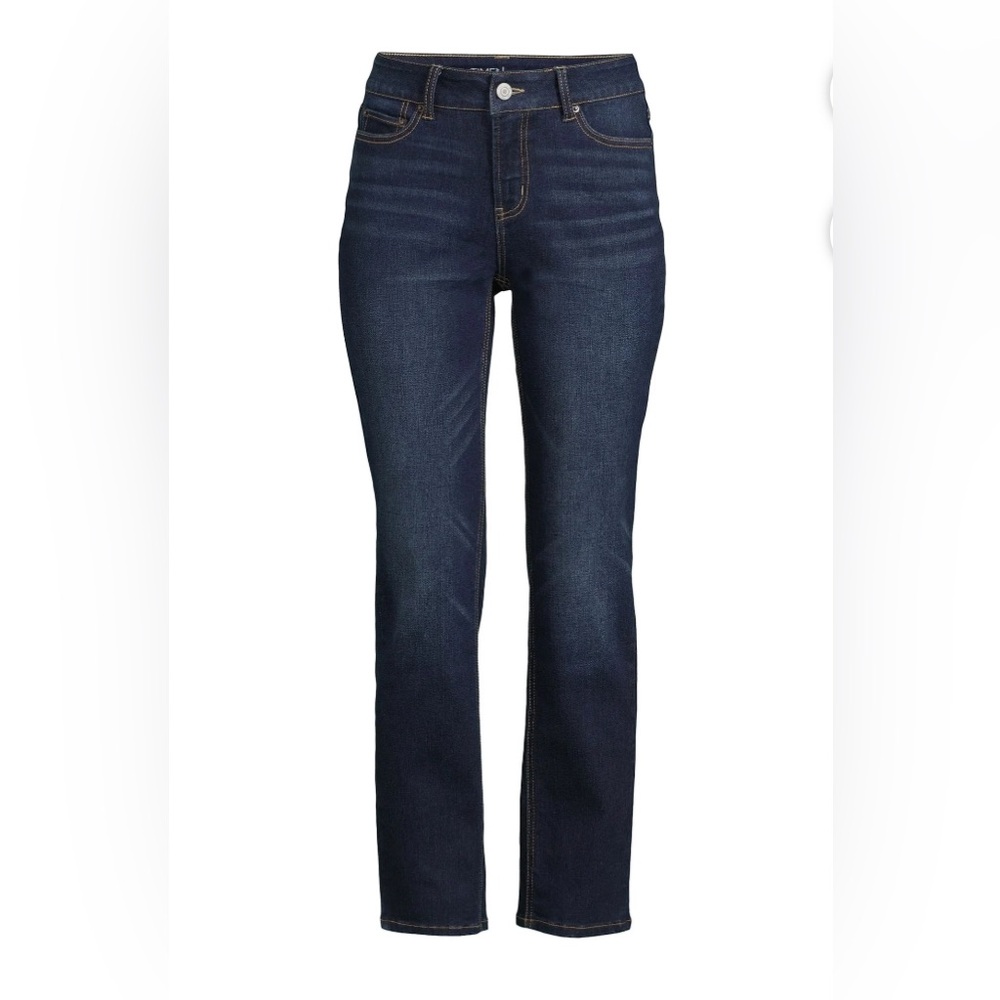 Time and Tru Women’s Mid Rise Straight Jeans, 29" Inseam, size 12 - Picture 6 of 9